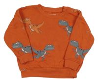 Červená mikina s dinosaurami Primark