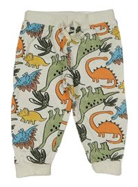 Smotanové tepláky s dinosaurami Ergee