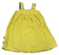 Žlté menšestrové na traké šaty Mini Boden