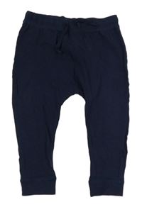 Tmavomodré tepláky H&M