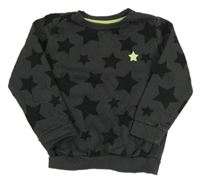 Tmavosivá mikina s hviezdičkami F&F