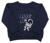 Tmavomodrá mikina s kosmonautem Punkkidz
