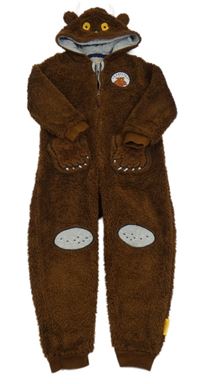 Hnědá chlupatá kombinéza s kapucí - Gruffalo M&S