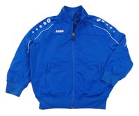 Safírová propínací mikina s logem Jako