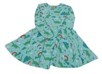 Tyrkysové bavlnené šaty s Lochneskou Frugi