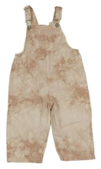 Svetloružové batikované na traké rifle Zara