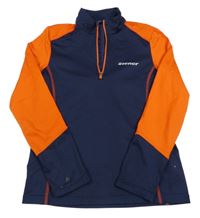 Tmavomodro-červená športová funkčná mikina Ziene