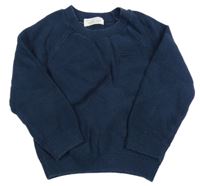 Tmavomodrý vzorovaný sveter Primark