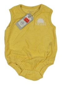 Nové - Žlté froté body so slniečkom Primark