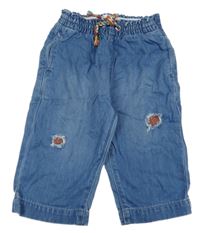 Modré culottes rifle s vyšúchaním C&A