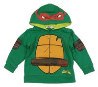 Zelená mikina s kapucí - Želva Ninja H&M