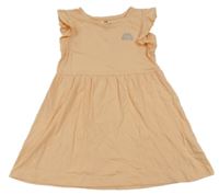 Oranžové bavlnené šaty s dúhou H&M