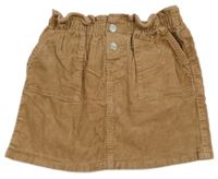 Béžová menšestrová sukňa H&M