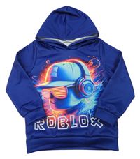 Tmavomodrá mikina Roblox s kapucňou