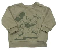 Khaki mikina s Mickey zn. PRIMARK