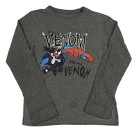 Tmavosivé melírované pyžamové tričko so Spider-manem MARVEL