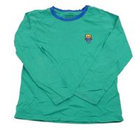 Zeleno-zafírové tričko s robotom TCM