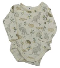 Biele body so zvieratkami Target