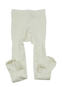 Smotanové pančuchy s mašľami H&M