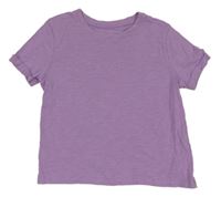 Fialové melírované crop tričko PRIMARK