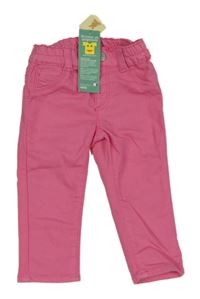 Nové - růžové teplákové rifle Benetton