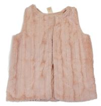 Broskvový kožušinový cardigan Faded Glory