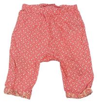 Ružové kvetované ľahké nohavice GAP