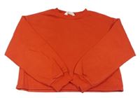 Červená crop mikina H&M