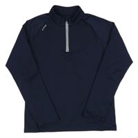 Tmavomodrá športová funkčná mikina Kiprun