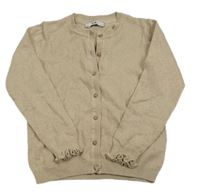 Béžový trblietavý prepínaci sveter C&A