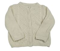 Světlebéžový propínací svetr Matalan