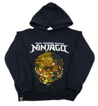 Tmavomodrá mikina s Lego Ninjago a kapucňou zn. H&M