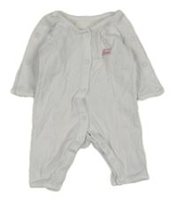 Biely bodkovaná ý overal s nápisom zn. George