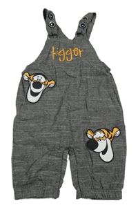 Tmavosivé melírované na traké kraťasy s Tigrom Disney