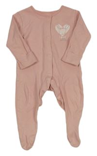 Růžový overal s králíkem George