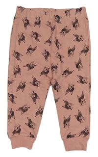 Starorůžové tepláky s Bambim Primark