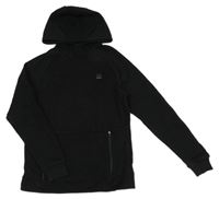 Černá mikina s nášivkou a kapucí George