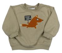 Béžová mikina s líškou Orchestra