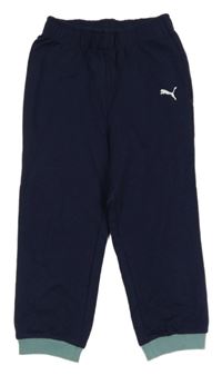 Tmavomodré tepláky s logem Puma