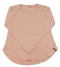 Ružové bodkovaná é tričko Yigga