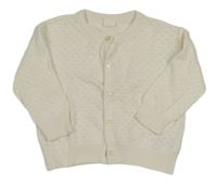 Smotanový perforovaný prepínaci sveter H&M