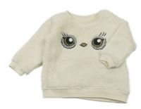 Smotanová chlpatá mikina s Hedvikou - Harry Potter H&M