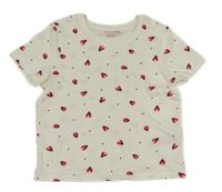 Smotanové bodkovaná é tričko s lienkami Primark