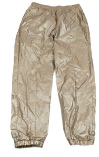 Bronzové šušťákové nohavice