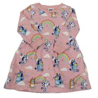 Růžové teplákové šaty s Bluey George