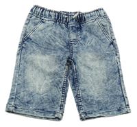 Modré teplákové riflové kraťasy Kiki&Koko