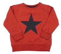 Červená mikina s hviezdou Next