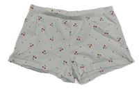 Biele bavlnené kraťasy s třešněmi H&M