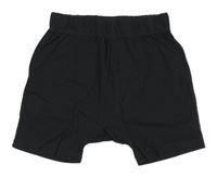 Antracitové bavlnené baggy kraťasy H&M
