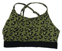 Khaki lambáda s leopardím vzorem